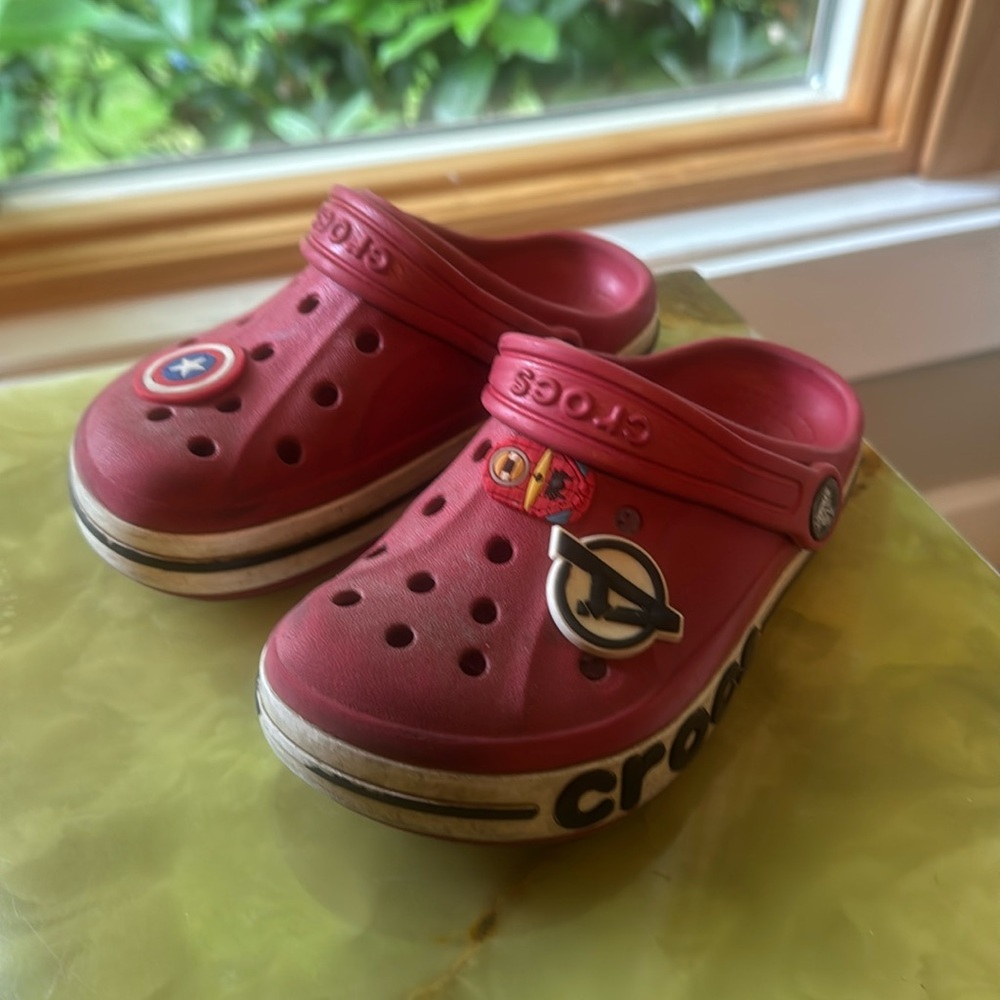 CROCS BAYABAND CLOG K PEPPER RED SIZE C11